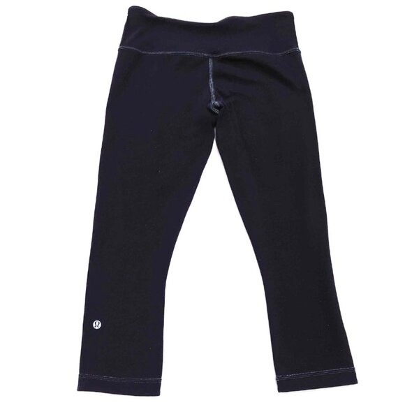 Lululemon Wunder Under Crop Reversible Mint Moment/Black - Picture 11 of 14